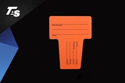 [ID10O] CARTON D'IDENTIFICATION ORANGE POUR NOYAU 10/B